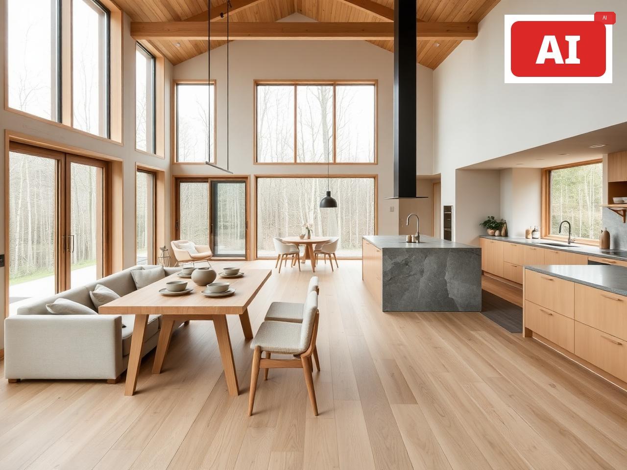 Lodge I · Le Refuge, interior